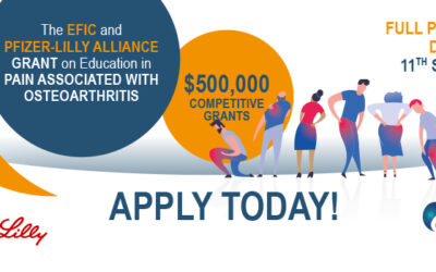 The EFIC and Pfizer-Lilly Alliance Grant on Education in Pain Associated with Osteoarthritis