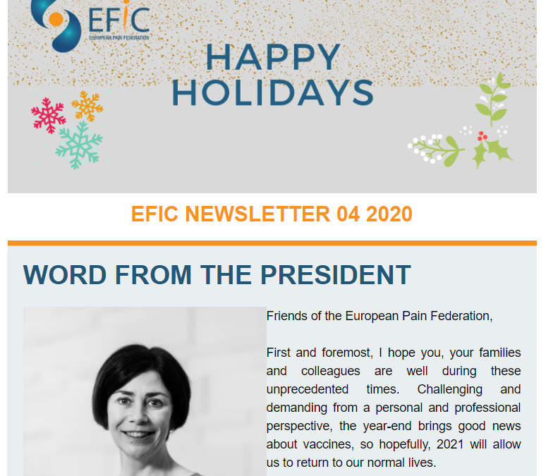 A new EFIC Newsletter is available: 4 quarter  2020!