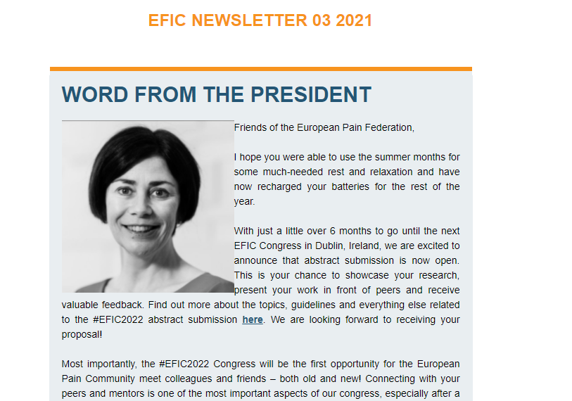 A new EFIC Newsletter is available!