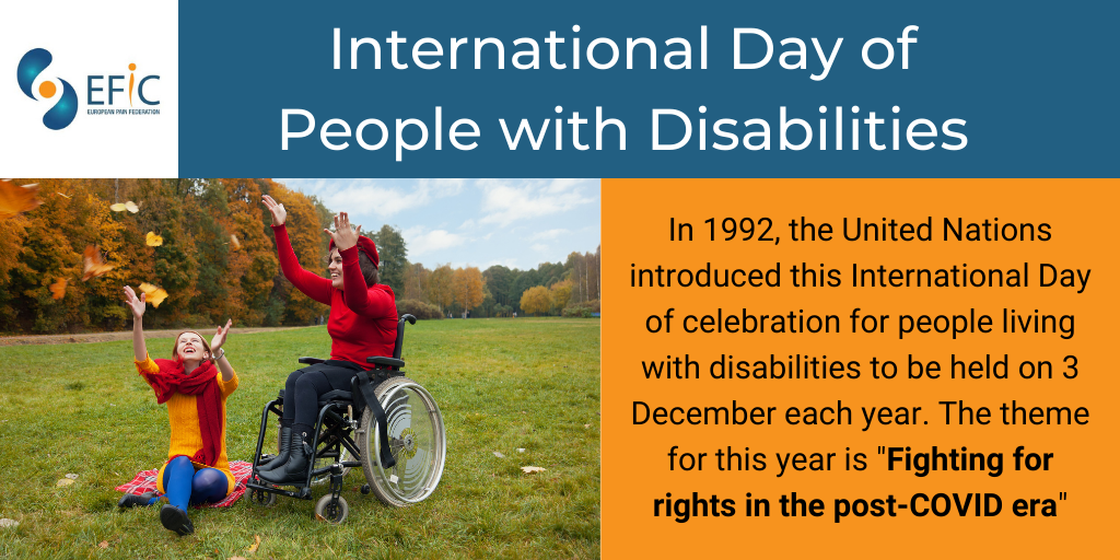 International Day of People with Disabilities: 3 December 2021