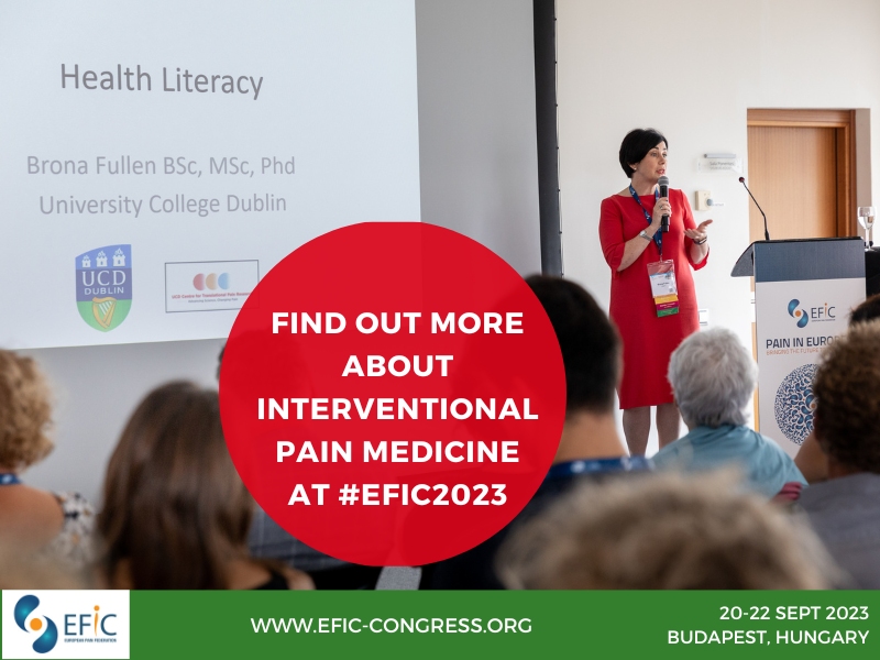 #EFIC2023 Programme Spotlight: Interventional Pain Medicine