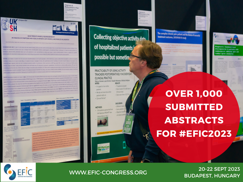 Over 1,000 Submitted Abstracts for #EFIC2023