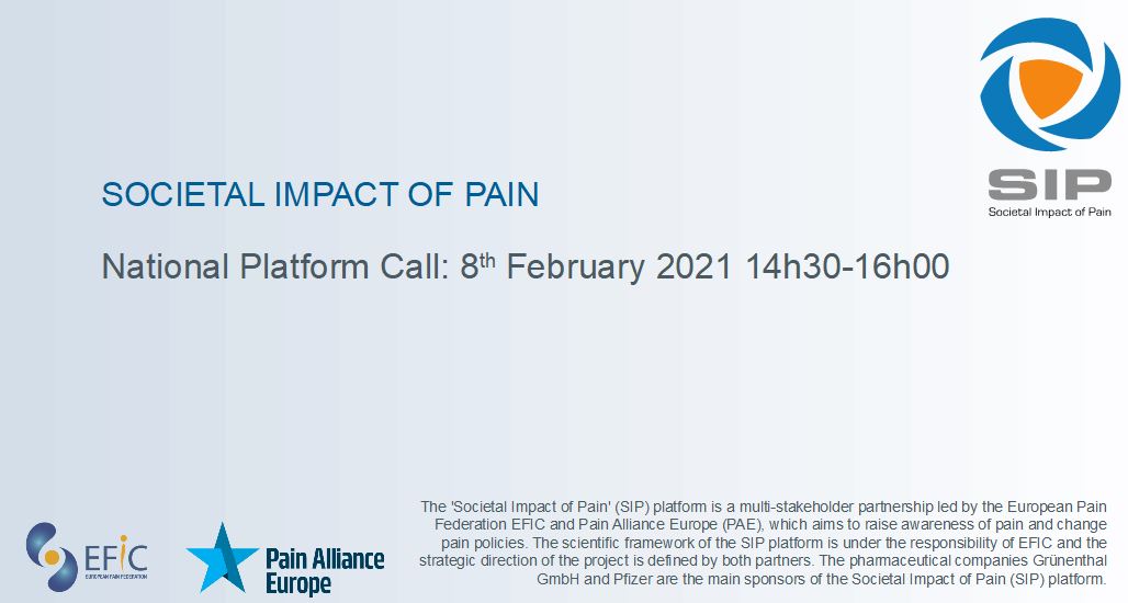 The next sip national platform call will take place on the 8th of february 2021