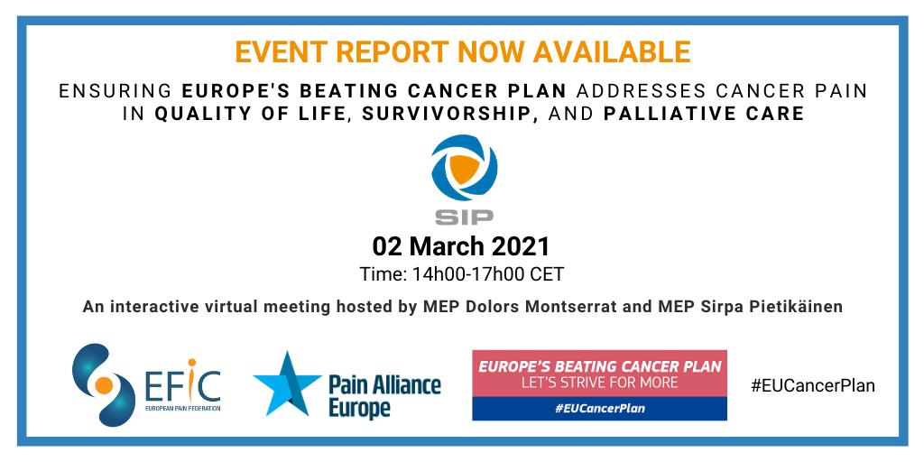Sip virtual event on europe’s beating cancer plan: report available