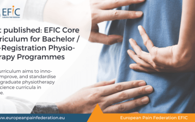 Just published: EFIC Core Curriculum for Bachelor / Pre-Registration Physiotherapy Programmes