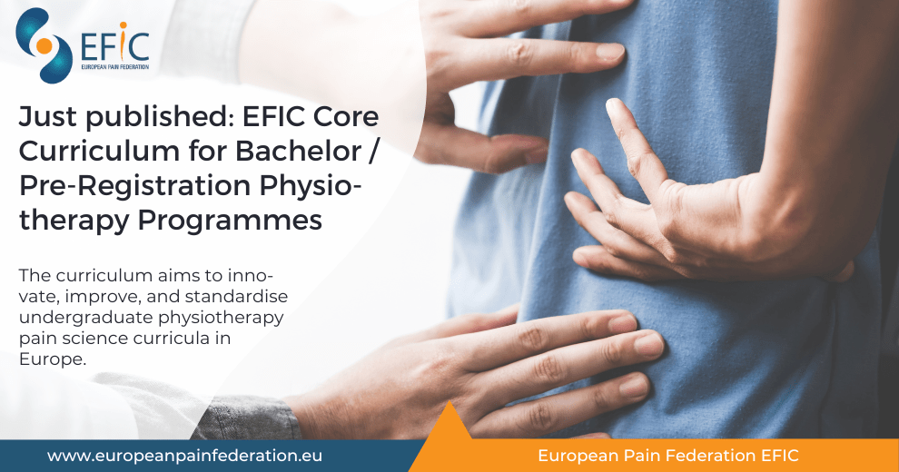 Just published: EFIC Core Curriculum for Bachelor / Pre-Registration Physiotherapy Programmes