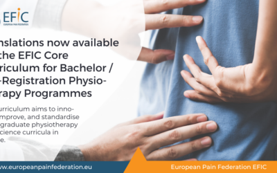 Translations now available! EFIC Core Curriculum for Bachelor / Pre-Registration Physiotherapy Programmes