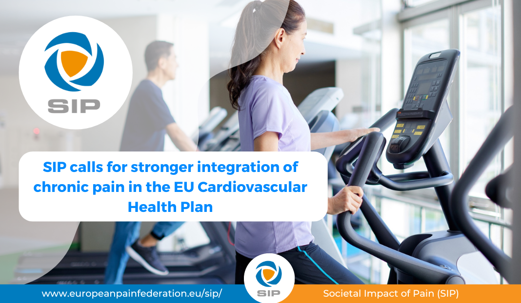 SIP calls for stronger integration of chronic pain in the EU Cardiovascular Health Plan