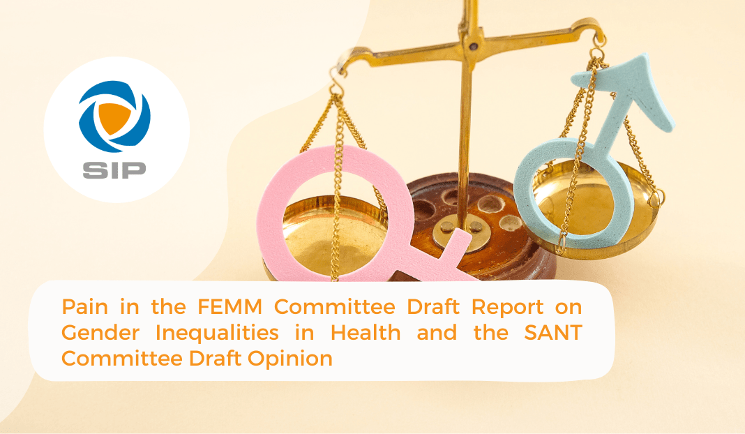 Pain Considerations in the FEMM Committee Draft Report on Gender Inequalities in Health and the SANT Committee Draft Opinion