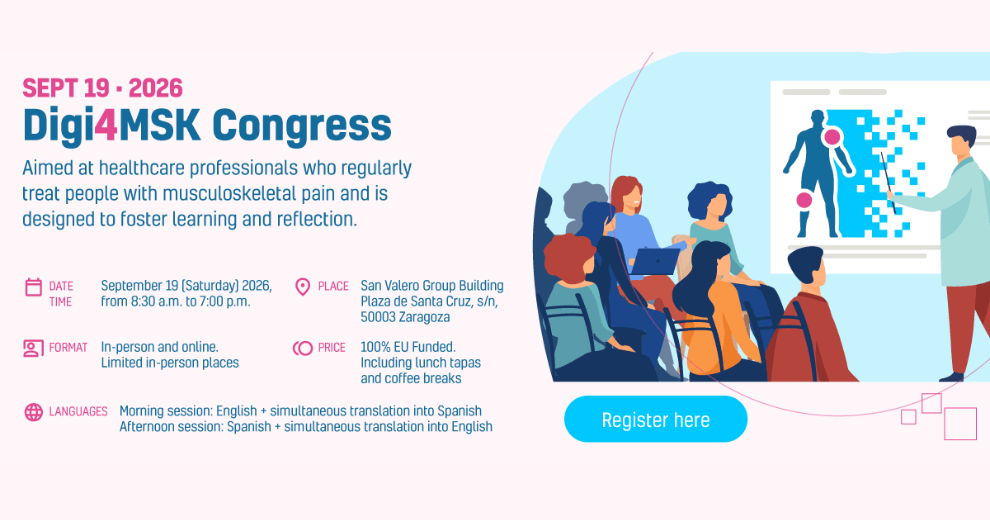 DIGI4MSK Congress: Register Now for This Free Professional Event on MSK Pain